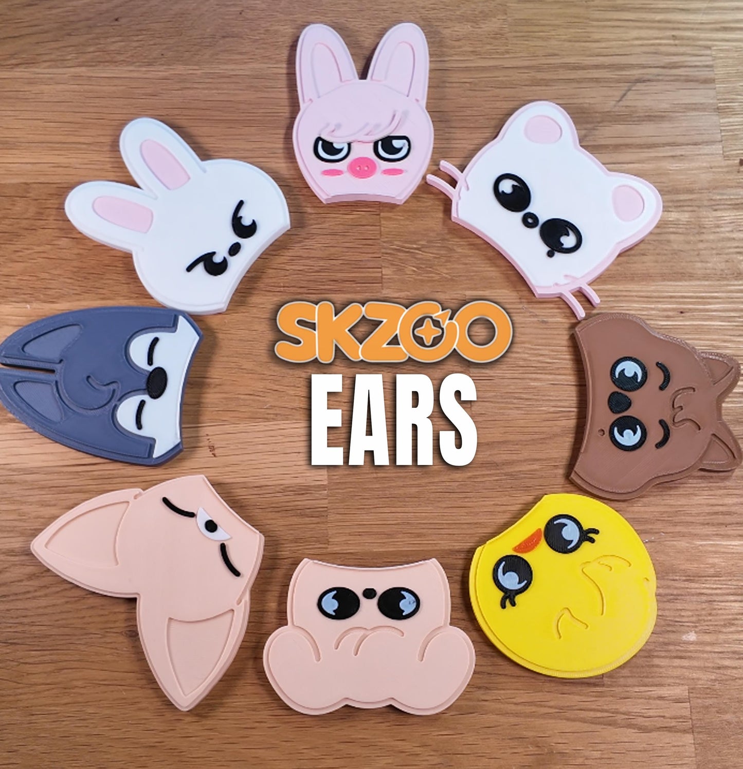 Stray Kids SKZOO Ears ONLY | For Interchangeable Headband | OT8 Wolf Chan Leebit Dwaekki JINERET Quokka Bbokari PuppyM FoxI.Ny